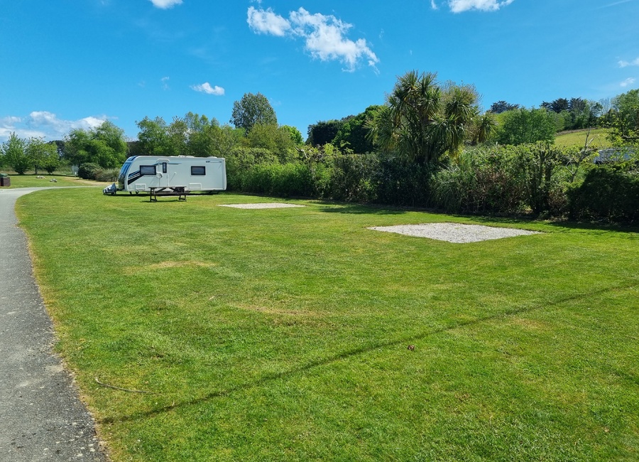 Central Hardstanding and Grass Pitch With Electric Hook Up